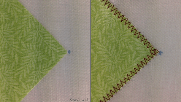 how to machine applique corner