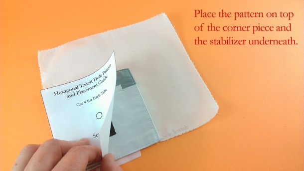 hexagonal tallit pattern