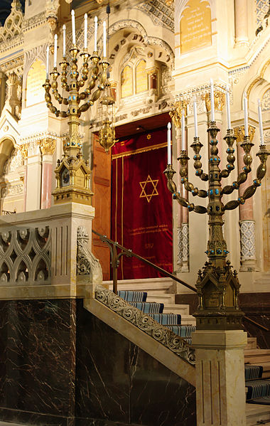 Candelabrum in New Synagogue Szeged Hungary