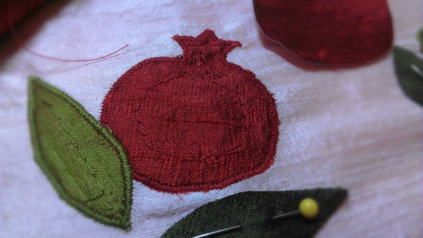 Pomegranate applique