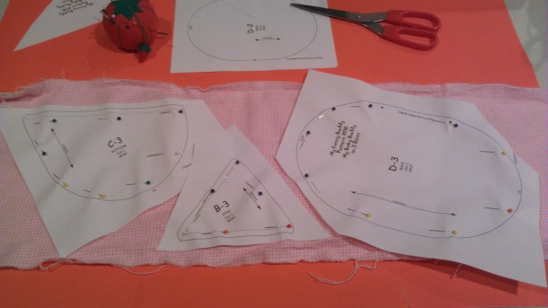 doll pattern placement