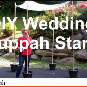 How to Make Your Own Wedding Chuppah Pole Stands&nbsp;[Video]