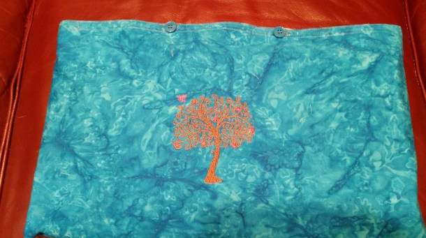 DIY tallit bag with button closure