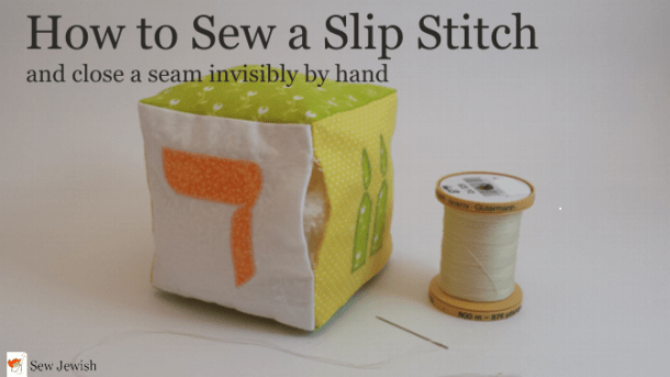How to sew slip stitch invisible stitch hand sewing