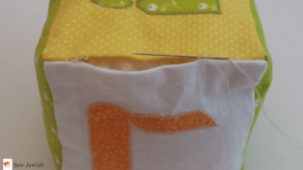 how to slip stitch needle in top fabric