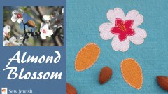 Almond blossom applique pattern