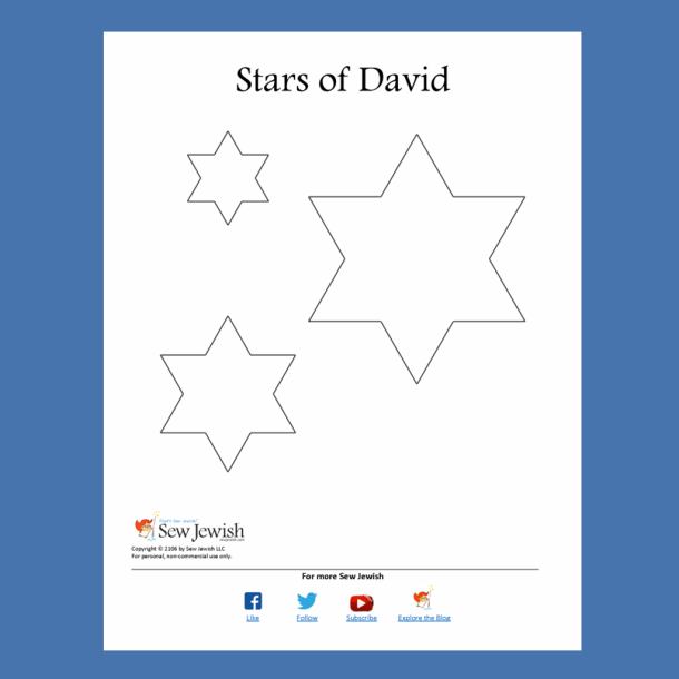 Star of David PDF pattern