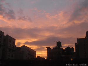 Sunset from Sarah in NYC blog