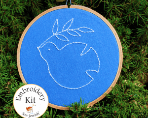 dove embroidery kit