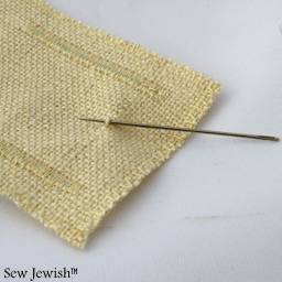 Drawn thread embroidery 1 pull thread web