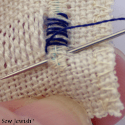 Drawn thread embroidery 6 more satin stitch