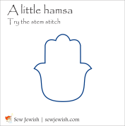 hamsa embroidery pattern