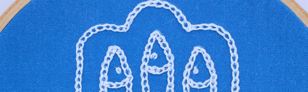 isolated chain stitch