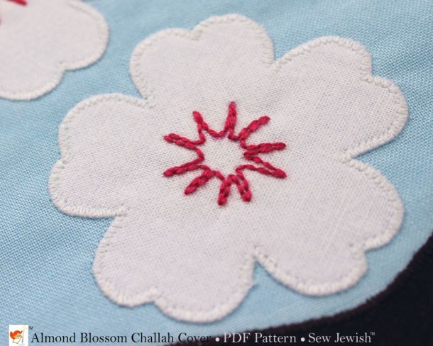 Applique with iron-on adhesive web