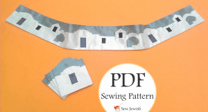 King David's Jerusalem Tallit Atarah Pattern