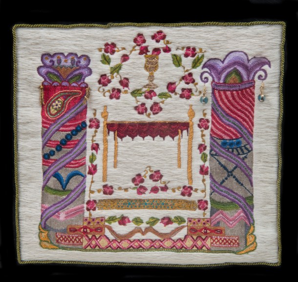 "Moments in Jewish Time Panel 10 Marriage" by Trudie Strobel