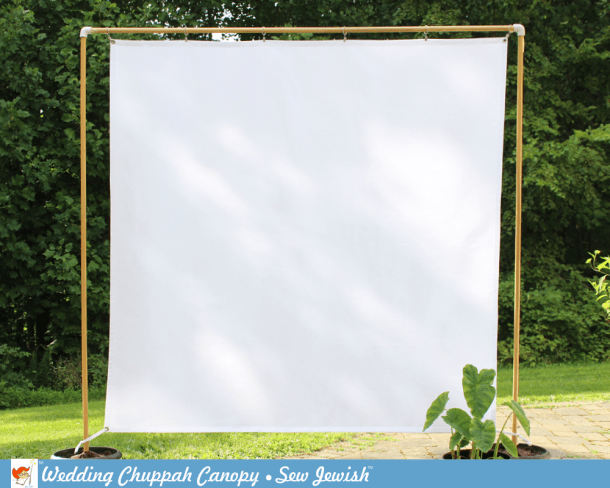 Dupioni washable chuppah canopy