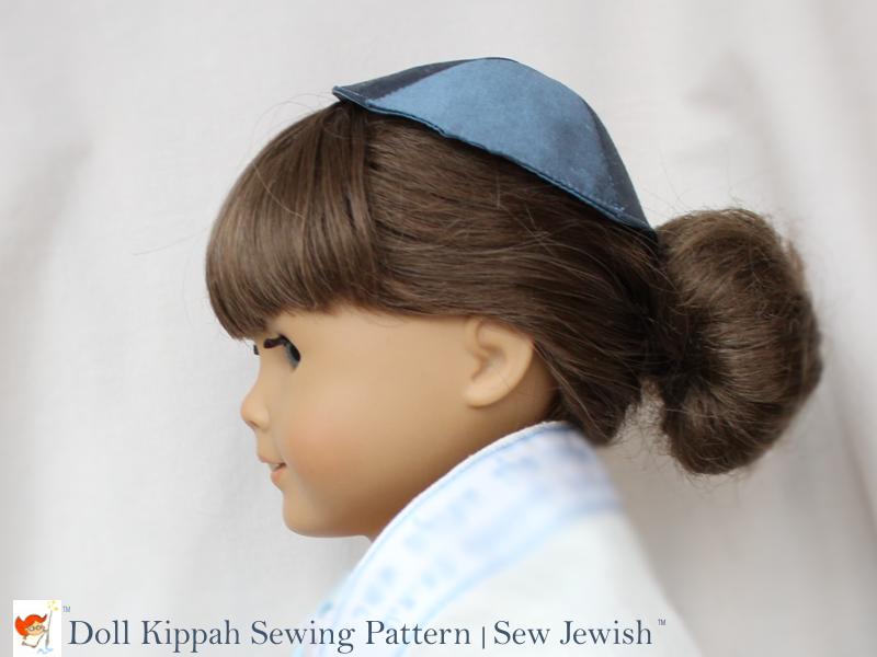 Doll Size Kippah PDF Sewing Pattern Sew Jewish