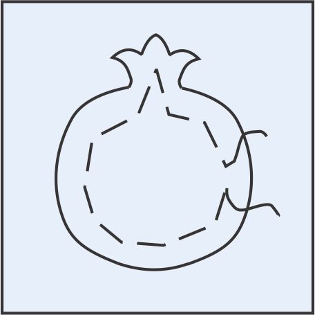 baste the applique in place