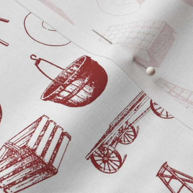 Vintage Apple Harvest print detail