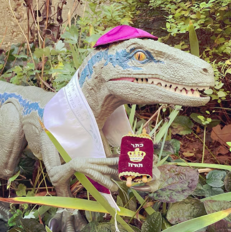 Toy tallit and kippah