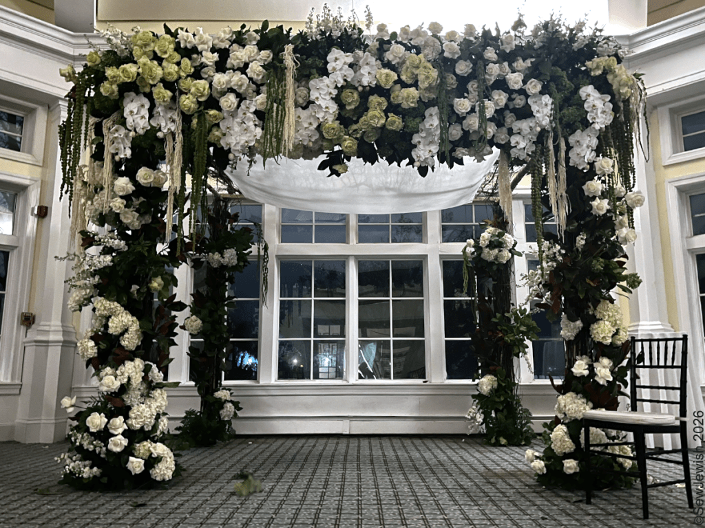 Wedding chuppah--The Woodmere Club